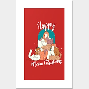 meow xmas Posters and Art